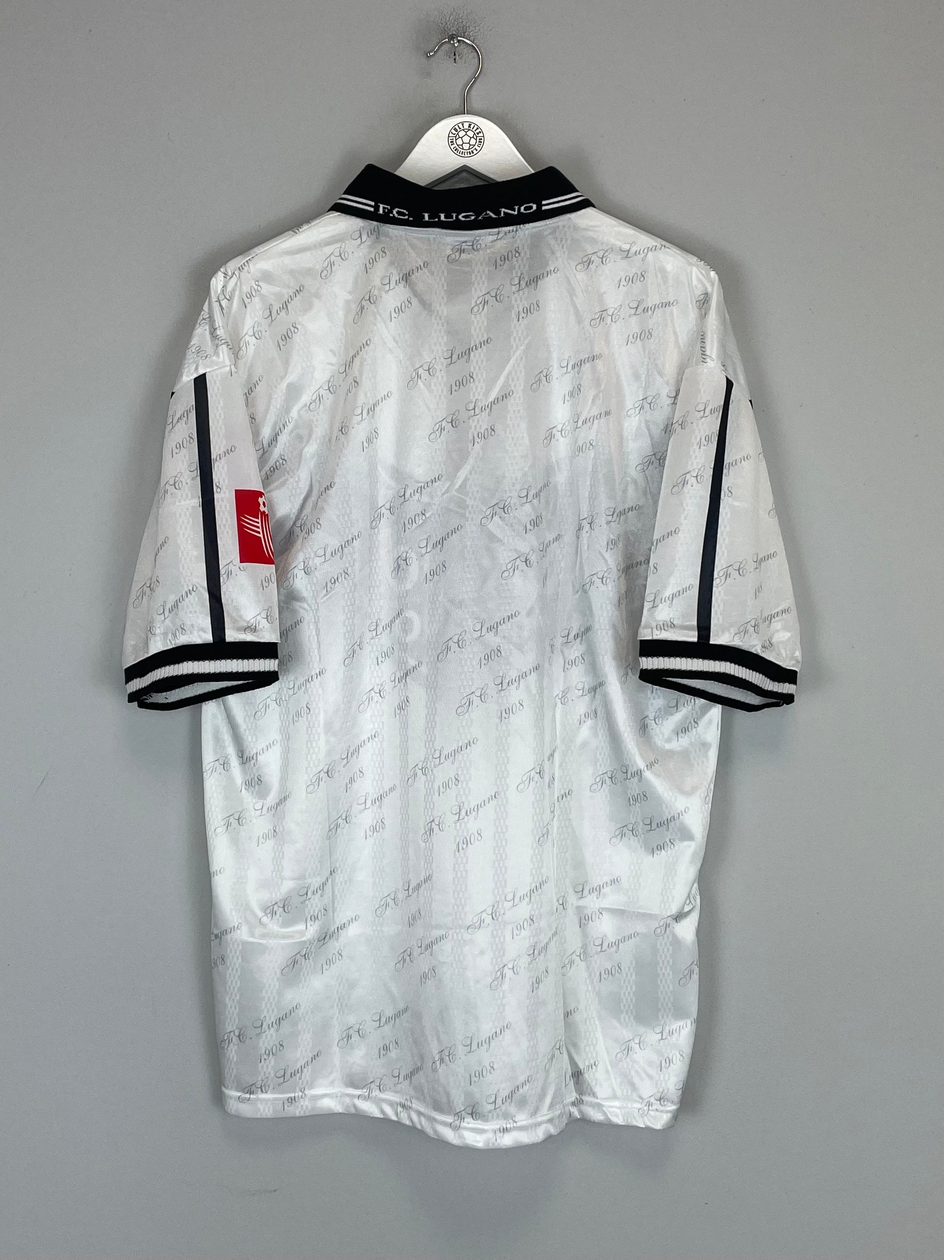 Shop 2002/03 FC LUGANO HOME SHIRT (XXL) ERREA, classic football shirts, vintage football shirts & retro soccer jerseys at Cult Kits