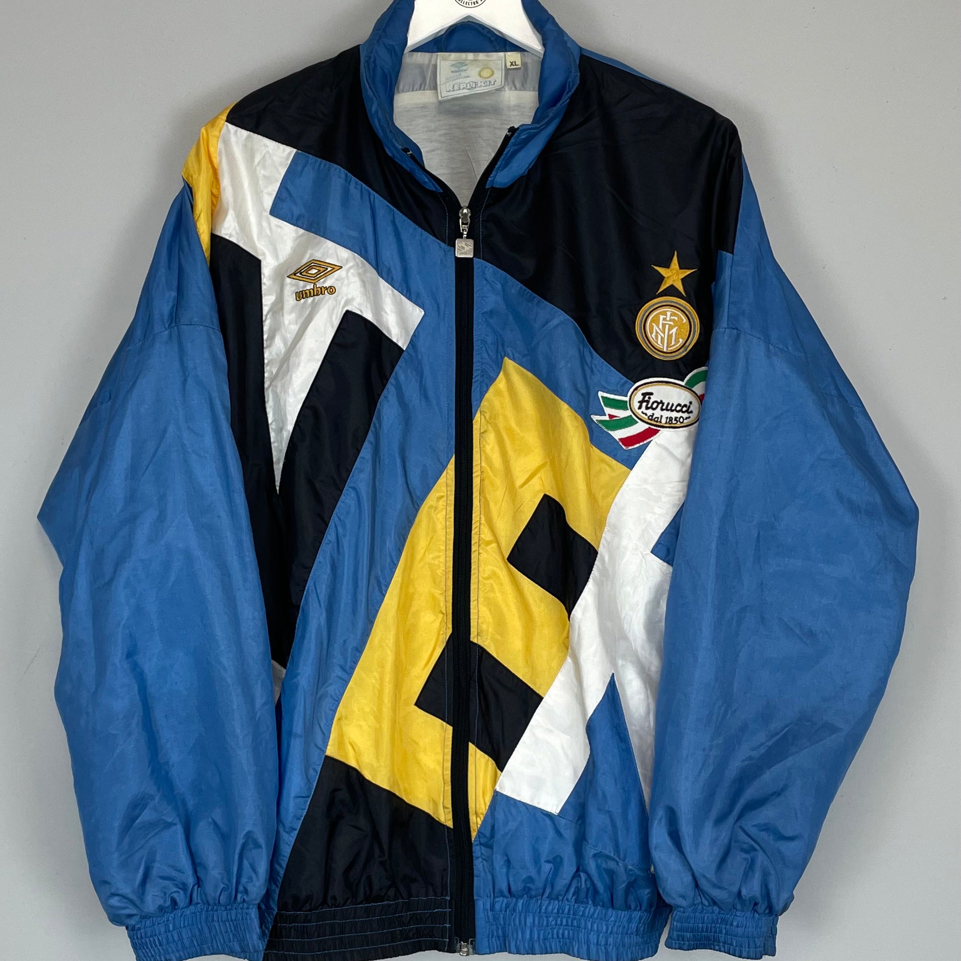 Shop 1991/93 INTER MILAN TRACK JACKET (XL) UMBRO, classic football shirts, vintage football shirts & retro soccer jerseys at Cult Kits