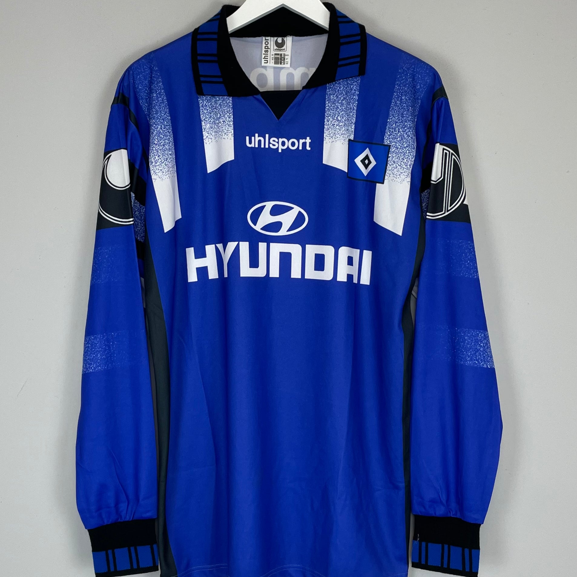 Shop 1995/96 HAMBURG *MINT* L/S AWAY SHIRT (L) UHLSPORT, classic football shirts, vintage football shirts & retro soccer jerseys at Cult Kits