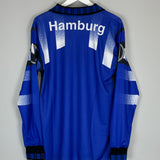 Shop 1995/96 HAMBURG L/S AWAY SHIRT (L) UHLSPORT, classic football shirts, vintage football shirts & retro soccer jerseys at Cult Kits