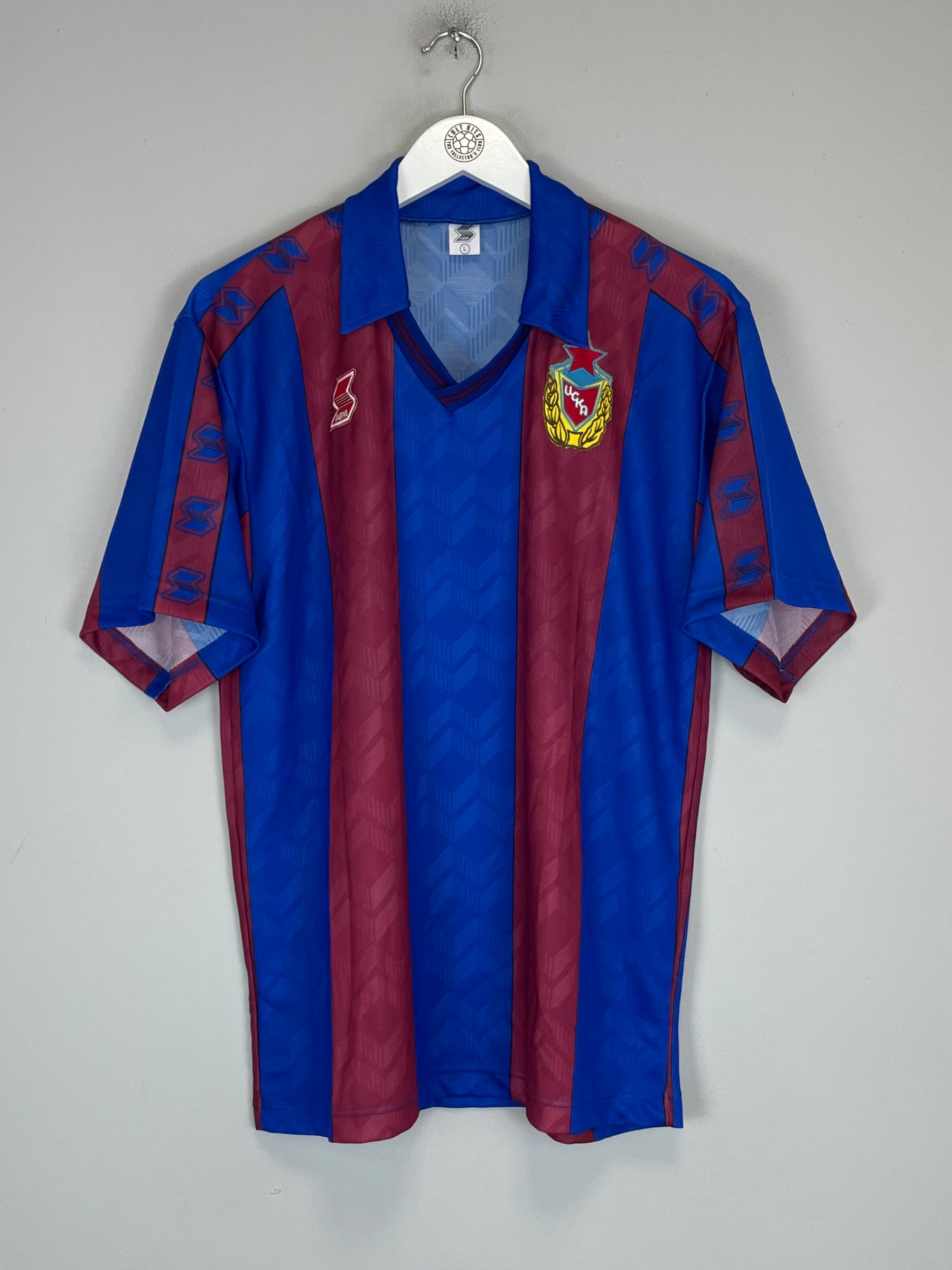 Shop 1991/92 CSKA MOSCOW HOME SHIRT (L) ABM, classic football shirts, vintage football shirts & retro soccer jerseys at Cult Kits