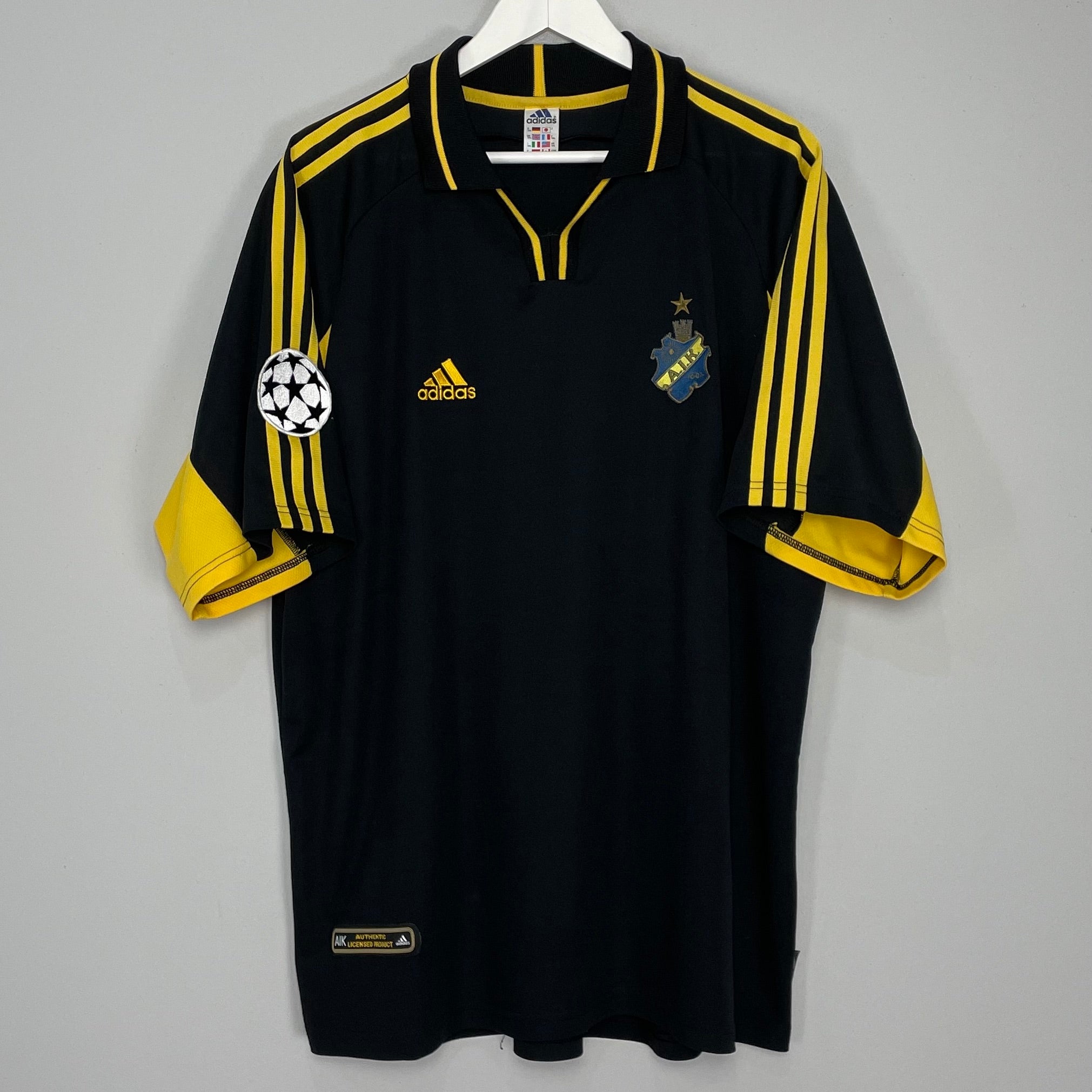 Shop 2000/02 AIK STOCKHOLM BRUNDIN #4 C/L HOME SHIRT (XXL) ADIDAS, classic football shirts, vintage football shirts & retro soccer jerseys at Cult Kits