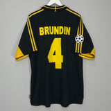 2000/02 AIK STOCKHOLM BRUNDIN #4 C/L HOME SHIRT (XXL) ADIDAS