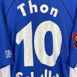 1998/99 SCHALKE THON #10 MATCH ISSUE* HOME SHIRT (XL) ADIDAS