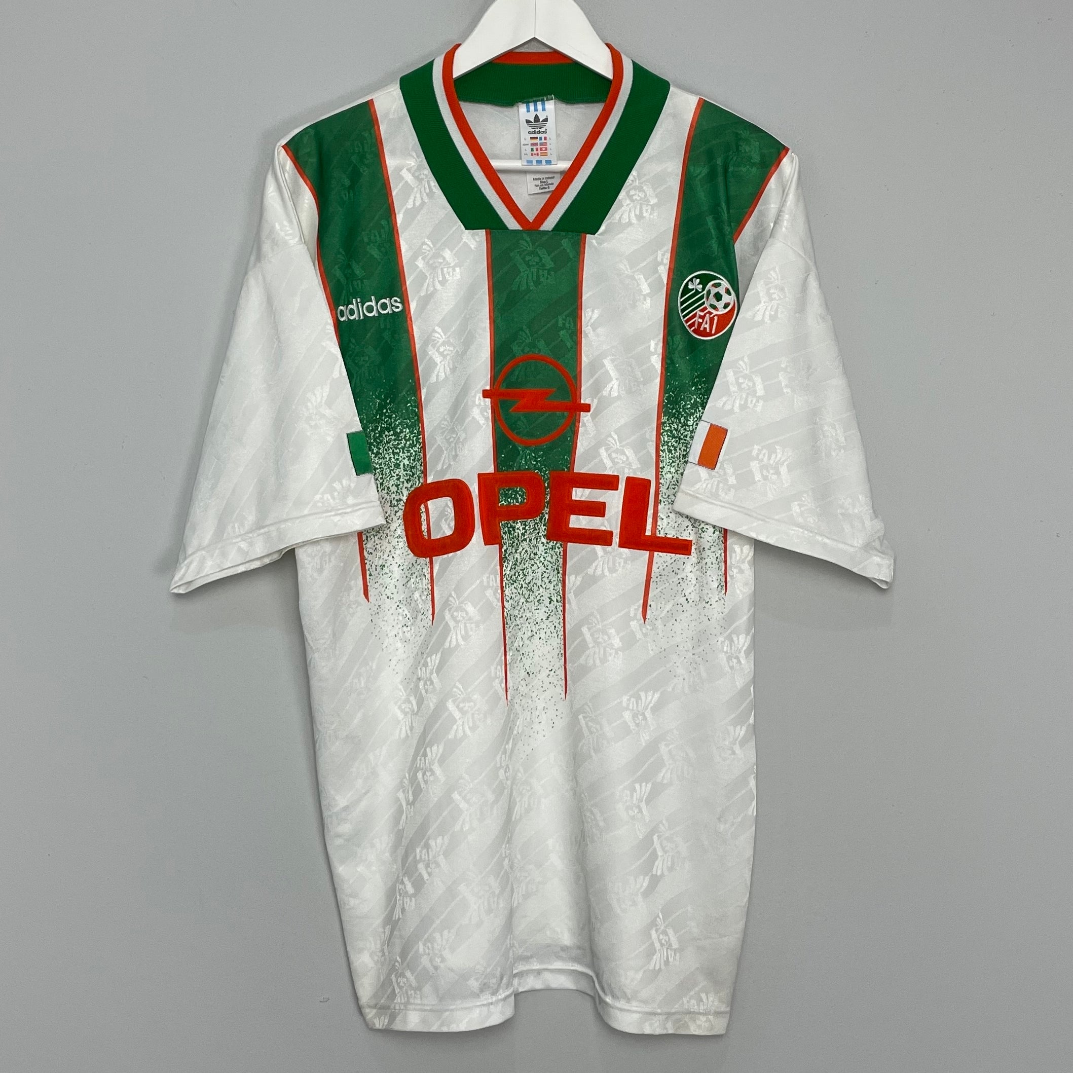 Shop 1994 IRELAND HOME SHIRT (L) ADIDAS, classic football shirts, vintage football shirts & retro soccer jerseys at Cult Kits