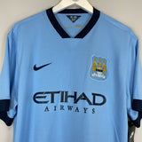 Shop 2015/16 MANCHESTER CITY KUN AGUERO #16 *BNWT* HOME SHIRT (XL) NIKE, classic football shirts, vintage football shirts & retro soccer jerseys at Cult Kits