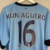 Shop 2015/16 MANCHESTER CITY KUN AGUERO #16 *BNWT* HOME SHIRT (XL) NIKE, classic football shirts, vintage football shirts & retro soccer jerseys at Cult Kits