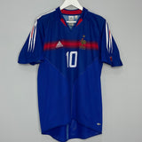 Shop 2004/06 FRANCE ZIDANE #10 HOME SHIRT (M) ADIDAS, classic football shirts, vintage football shirts & retro soccer jerseys at Cult Kits