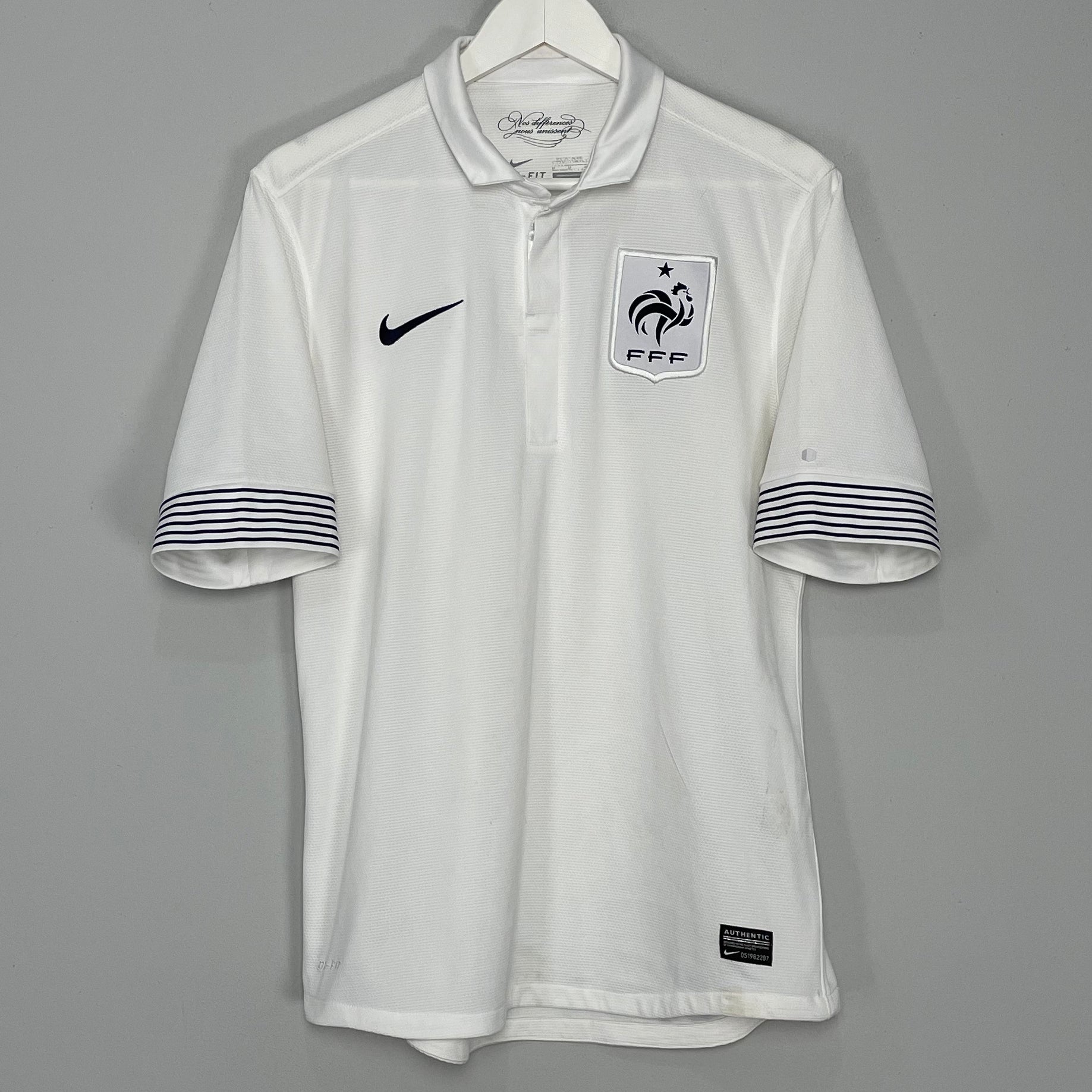 Shop 2012/13 FRANCE AWAY SHIRT (M) NIKE, classic football shirts, vintage football shirts & retro soccer jerseys at Cult Kits