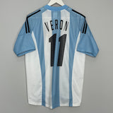 Shop 2002/04 ARGENTINA VERON #11 HOME SHIRT (M) ADIDAS, classic football shirts, vintage football shirts & retro soccer jerseys at Cult Kits
