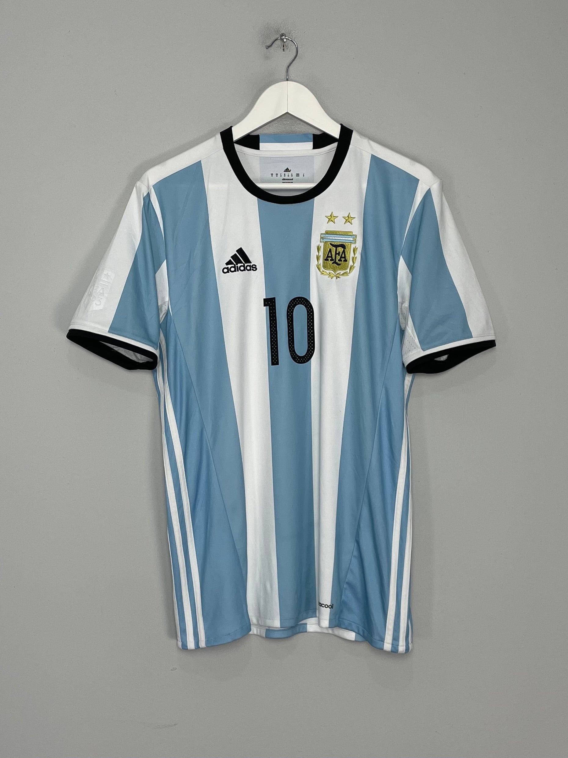 Shop 2016/17 ARGENTINA MESSI #10 HOME SHIRT (M) ADIDAS, classic football shirts, vintage football shirts & retro soccer jerseys at Cult Kits