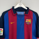 2003/04 BARCELONA PUYOL #5 HOME SHIRT (L) NIKE