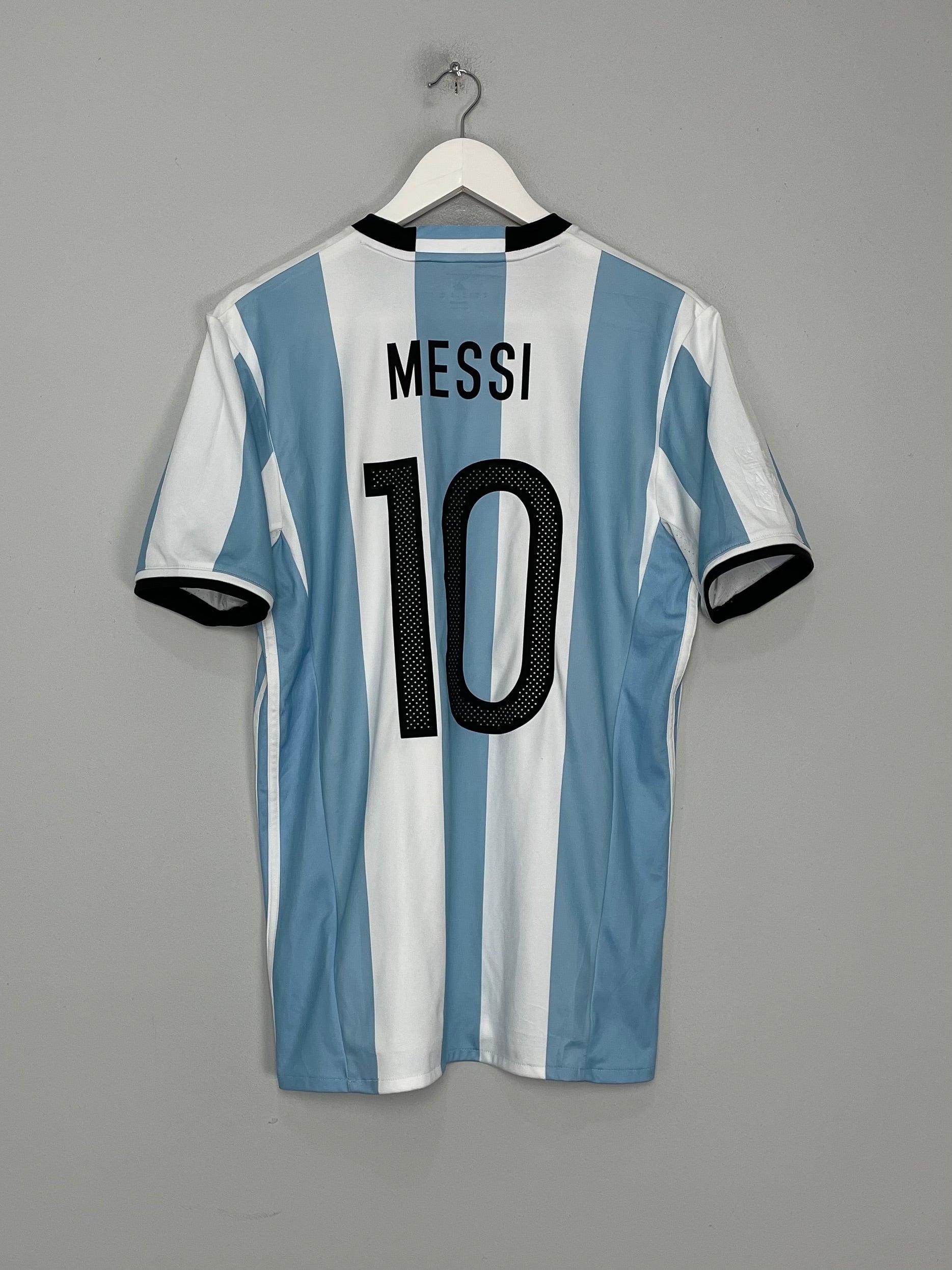 Shop 2016/17 ARGENTINA MESSI #10 HOME SHIRT (M) ADIDAS, classic football shirts, vintage football shirts & retro soccer jerseys at Cult Kits