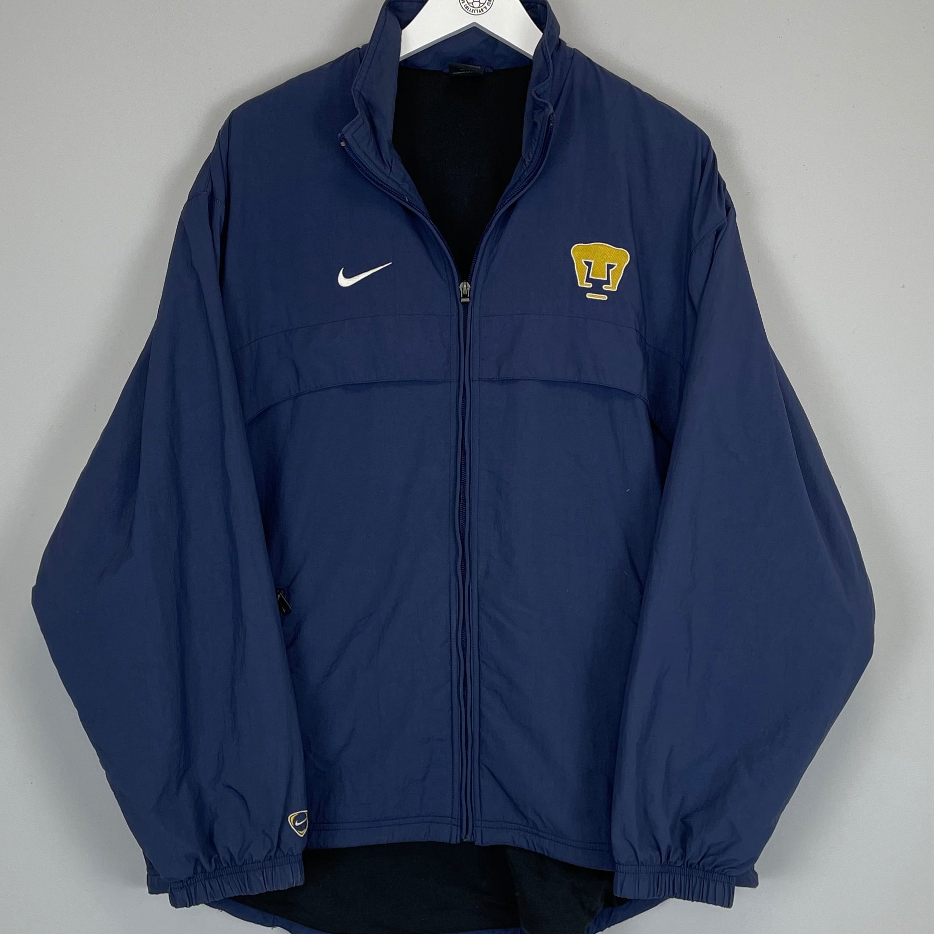 Shop 2001/02 UNAM PUMAS TRACK JACKET (L) NIKE, classic football shirts, vintage football shirts & retro soccer jerseys at Cult Kits