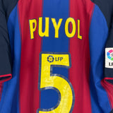 2003/04 BARCELONA PUYOL #5 HOME SHIRT (L) NIKE