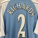 Shop 2006/07 MANCHESTER CITY RICHARDS #2 HOME SHIRT (XXL) REEBOK, classic football shirts, vintage football shirts & retro soccer jerseys at Cult Kits