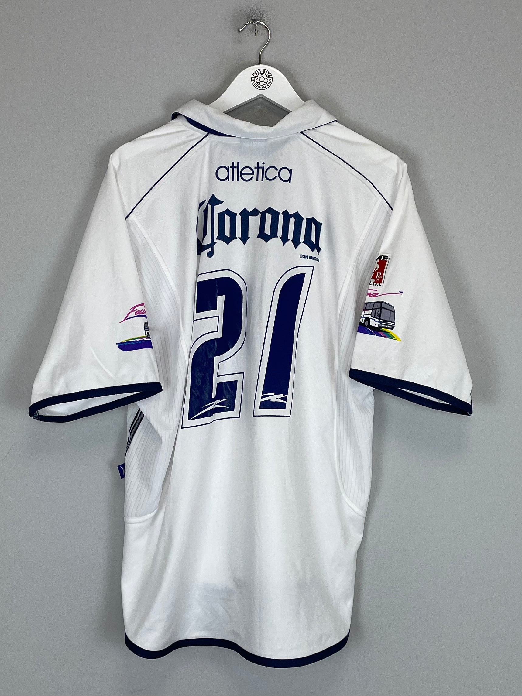 Shop 2000/01 PACHUCA #21 AWAY SHIRT (XL) ATLETICA, classic football shirts, vintage football shirts & retro soccer jerseys at Cult Kits