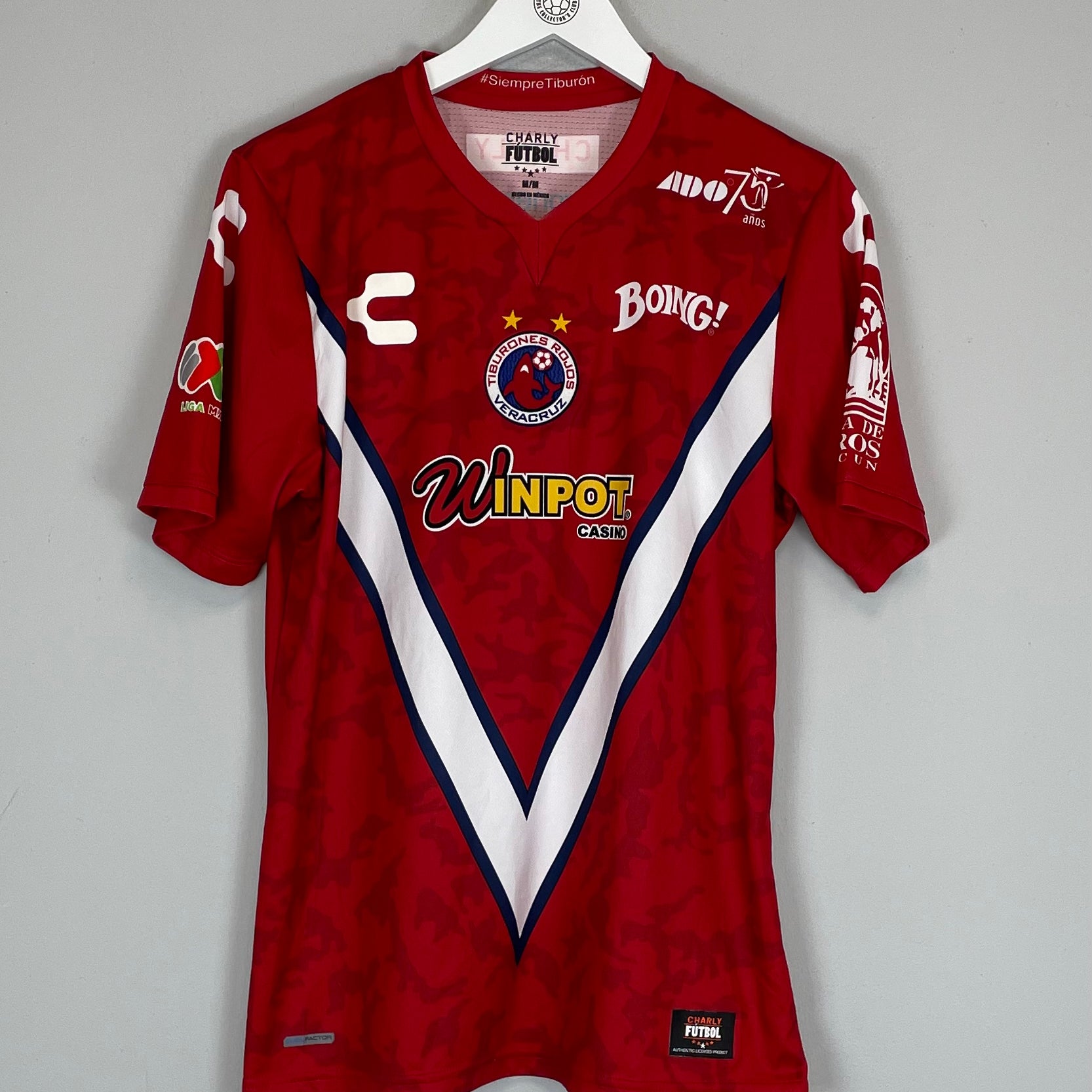 Shop 2014/15 CD VERACRUZ JEHU #5 HOME SHIRT (M) CHARLY, classic football shirts, vintage football shirts & retro soccer jerseys at Cult Kits