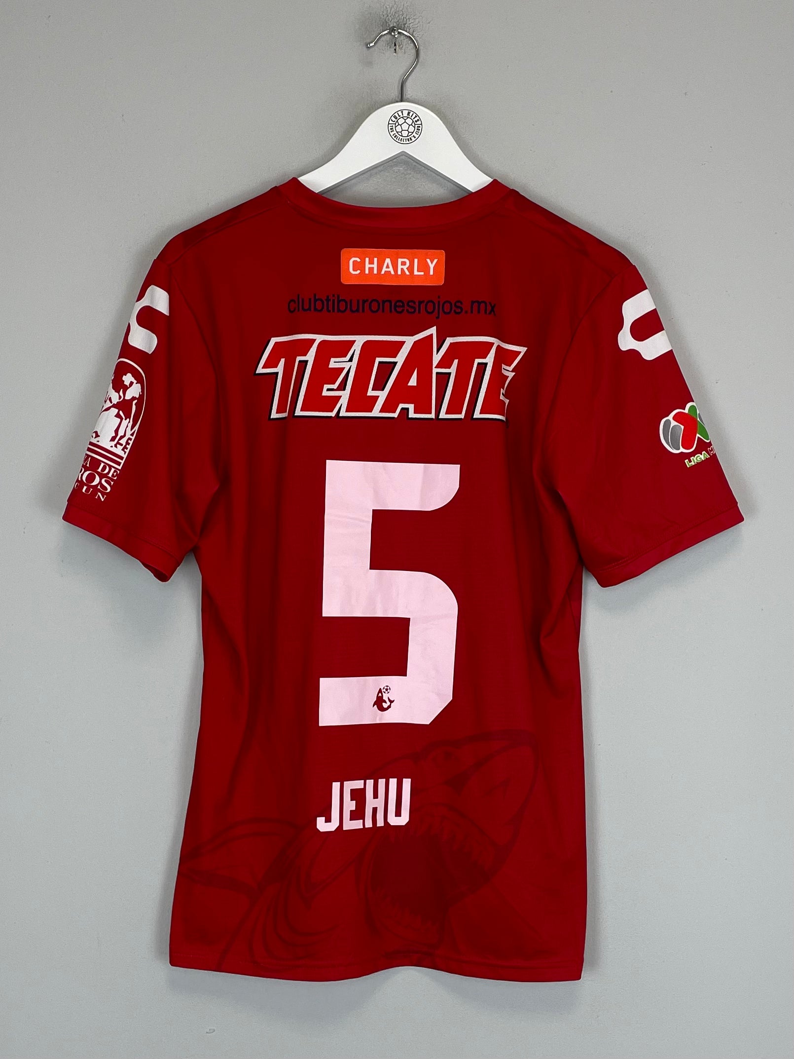 Shop 2014/15 CD VERACRUZ JEHU #5 HOME SHIRT (M) CHARLY, classic football shirts, vintage football shirts & retro soccer jerseys at Cult Kits