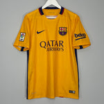 Shop 2015/16 BARCELONA MESSI #10 AWAY SHIRT (M) NIKE, classic football shirts, vintage football shirts & retro soccer jerseys at Cult Kits