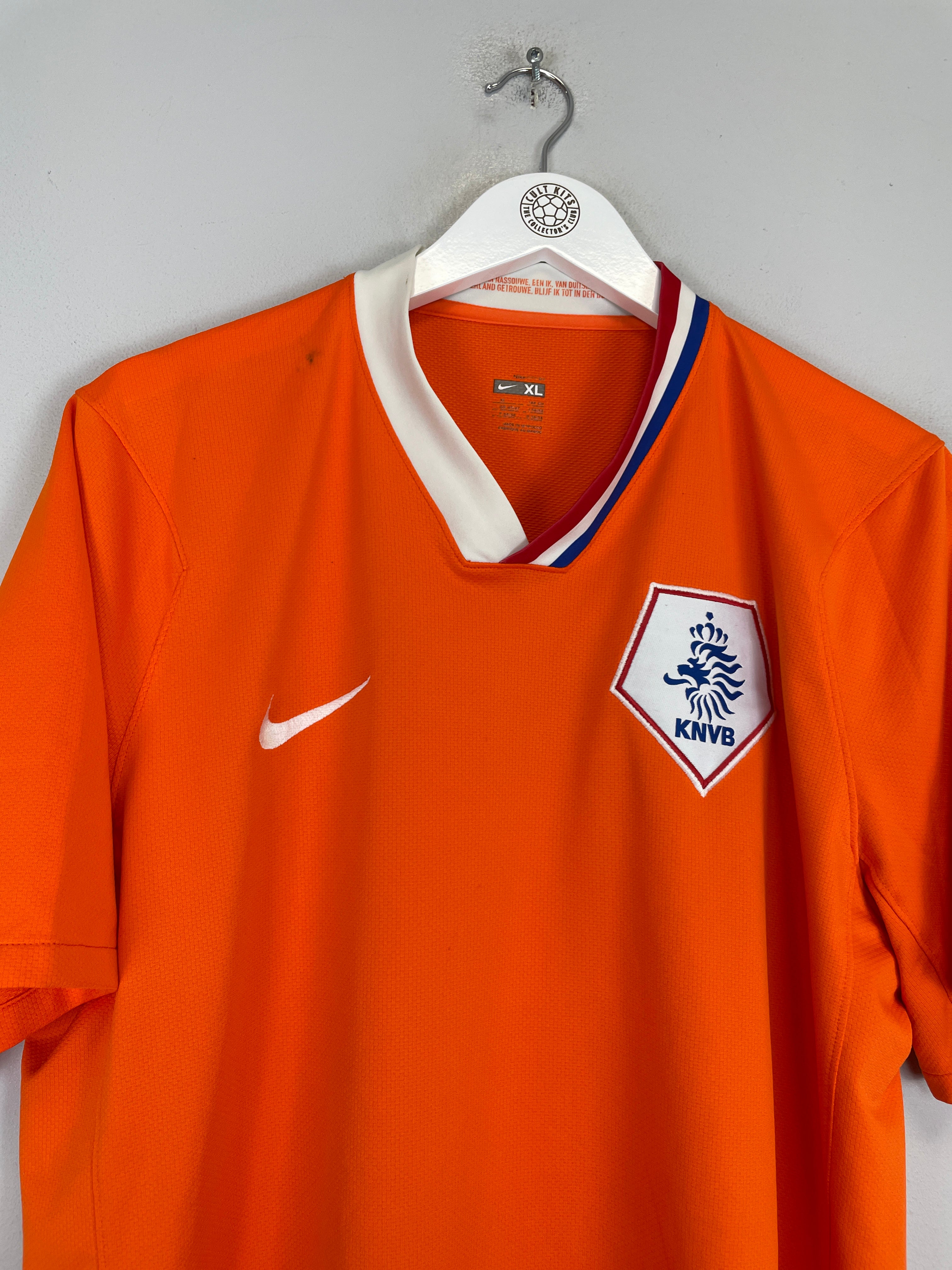 Shop 2008/10 NETHERLANDS HOME SHIRT (XL) NIKE, classic football shirts, vintage football shirts & retro soccer jerseys at Cult Kits