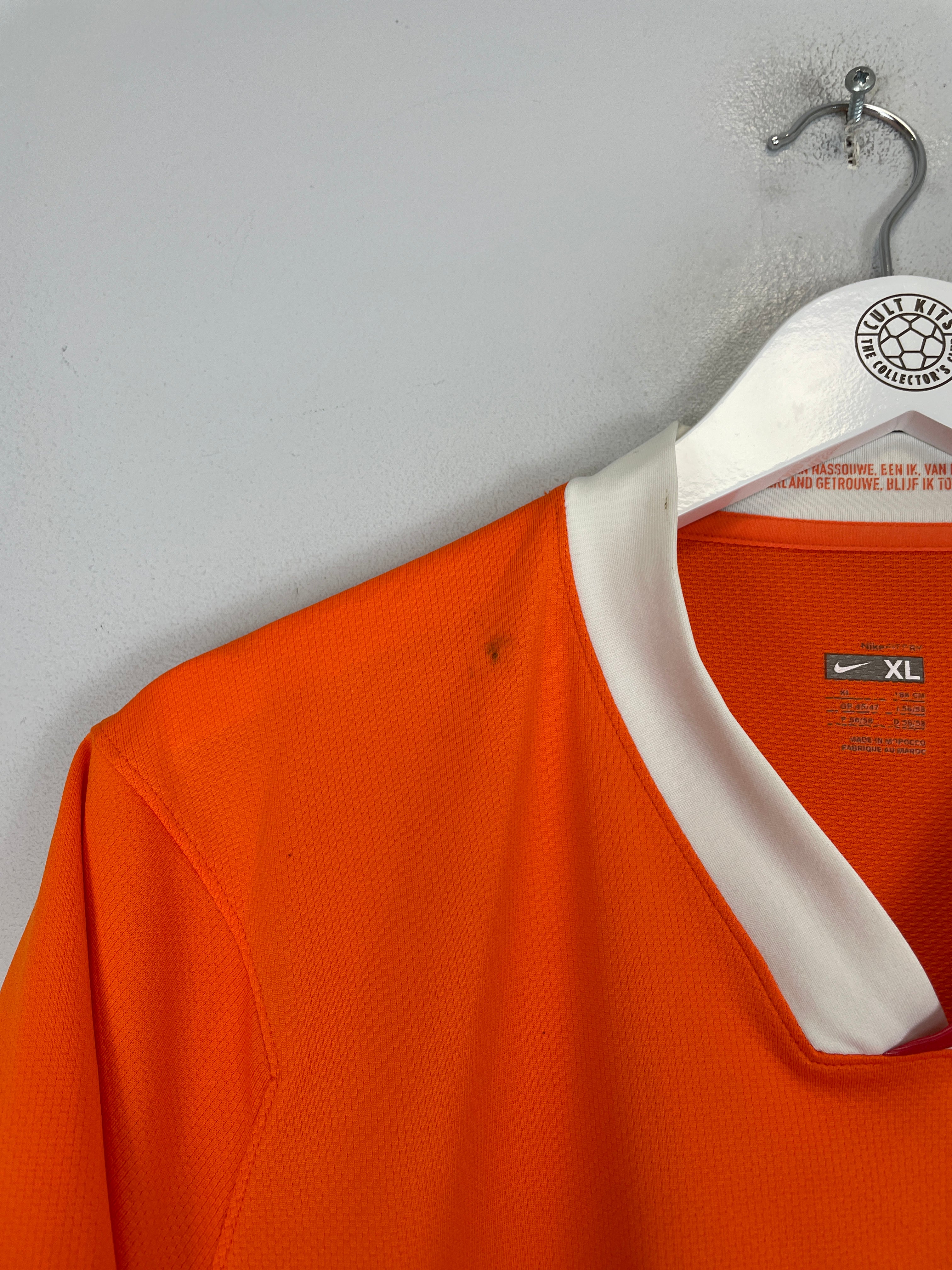 Shop 2008/10 NETHERLANDS HOME SHIRT (XL) NIKE, classic football shirts, vintage football shirts & retro soccer jerseys at Cult Kits