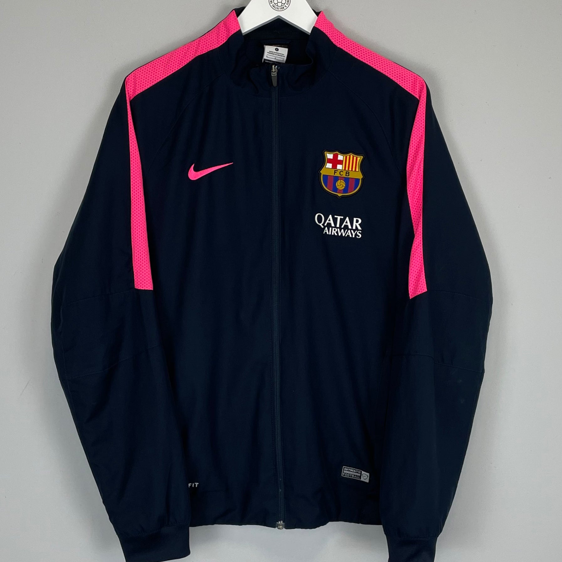 Shop 2014/15 BARCELONA TRACK JACKET (L) NIKE, classic football shirts, vintage football shirts & retro soccer jerseys at Cult Kits