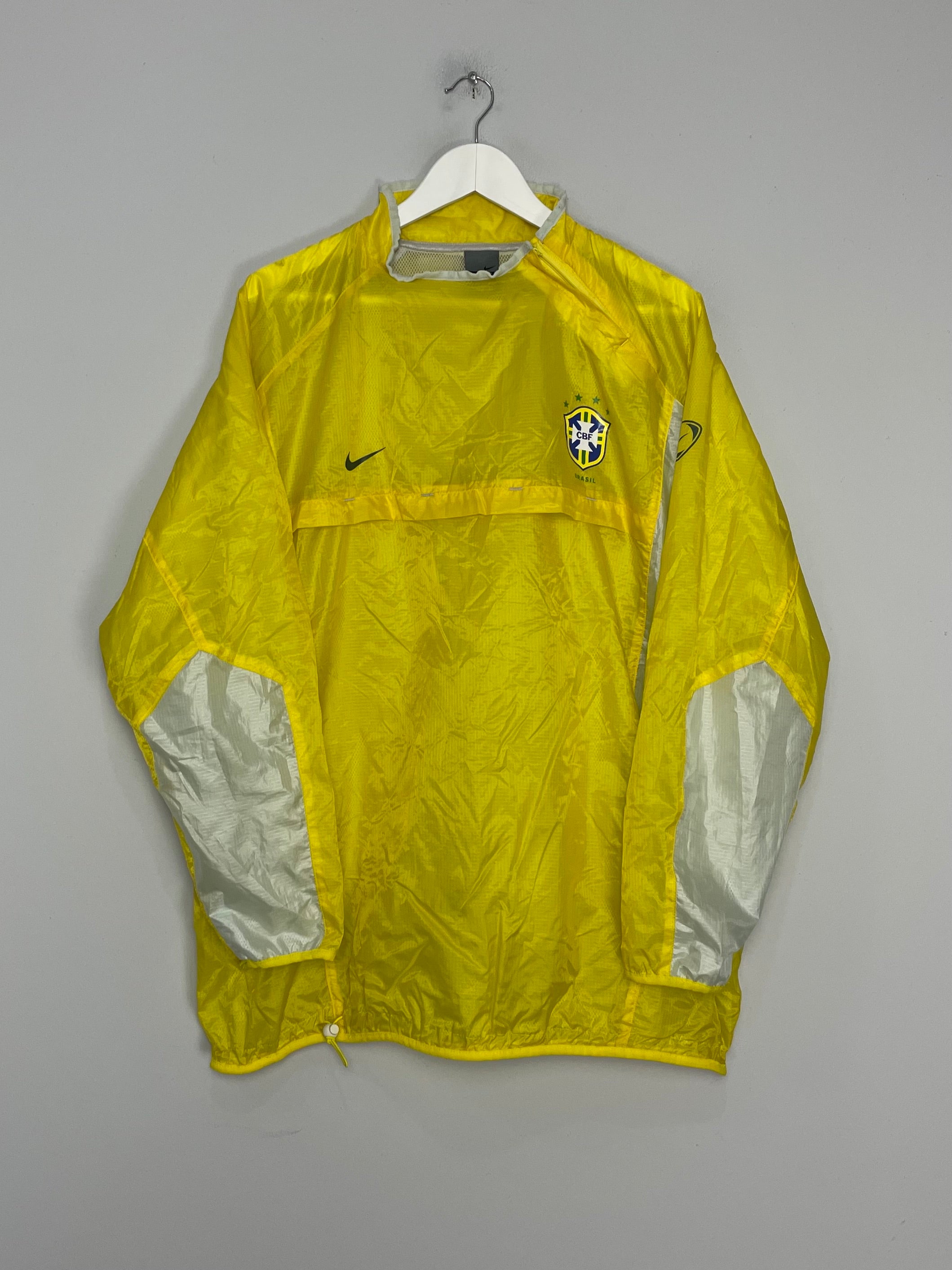 Shop 2002/03 BRAZIL WINDBREAKER JACKET (XL) NIKE, classic football shirts, vintage football shirts & retro soccer jerseys at Cult Kits