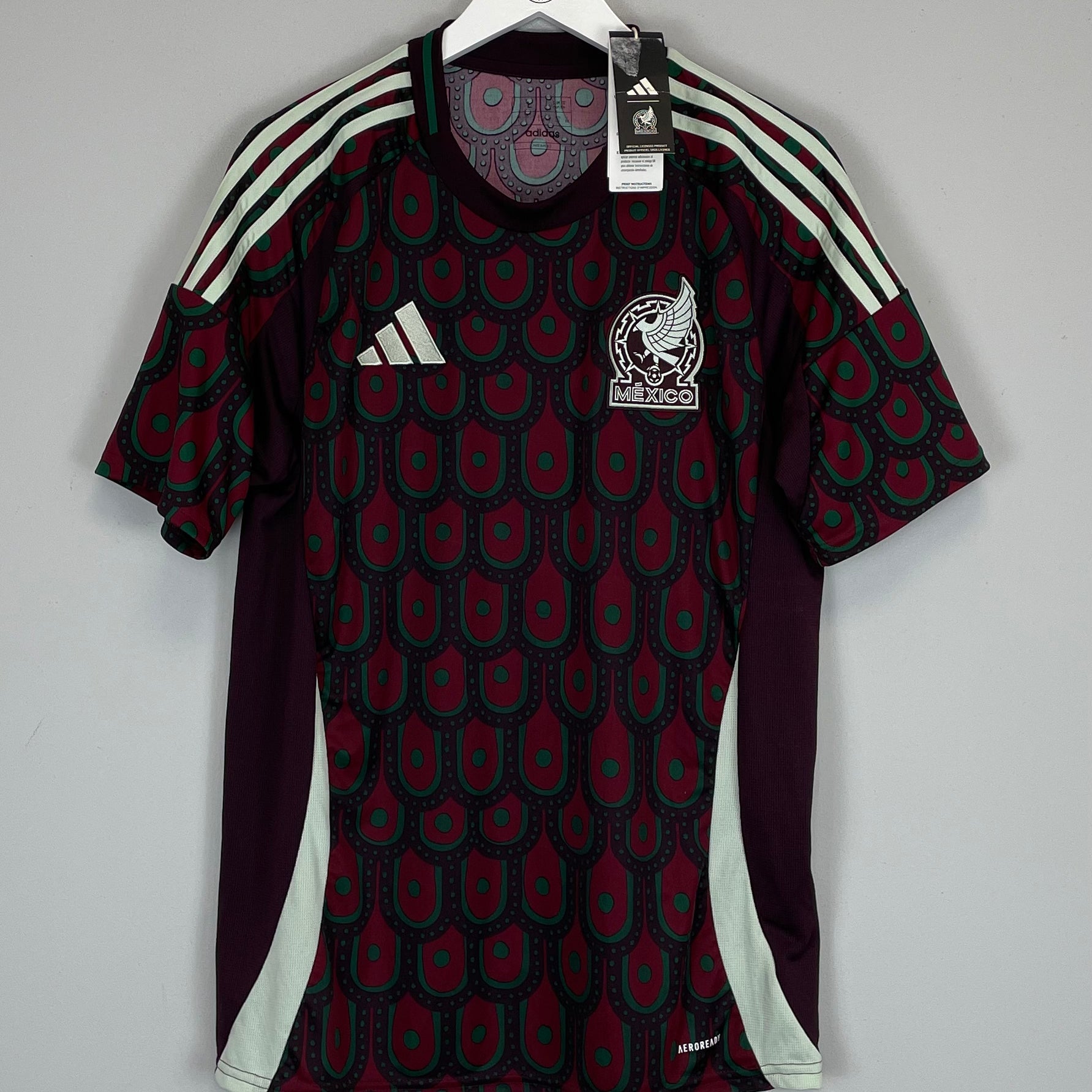 Shop 2024/25 MEXICO *BNWT* HOME SHIRT (L) ADIDAS, classic football shirts, vintage football shirts & retro soccer jerseys at Cult Kits