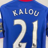 2010/11 CHELSEA KALOU #21 *MATCH ISSUE* HOME SHIRT (M) ADIDAS