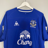 2010/11 EVERTON YAKUBU #22 *MATCH WORN* HOME SHIRT (L) LE COQ