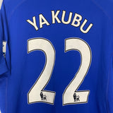 2010/11 EVERTON YAKUBU #22 *MATCH WORN* HOME SHIRT (L) LE COQ