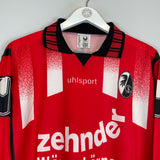 1995/96 FREIBURG *MINT* L/S HOME SHIRT (L) UHLSPORT