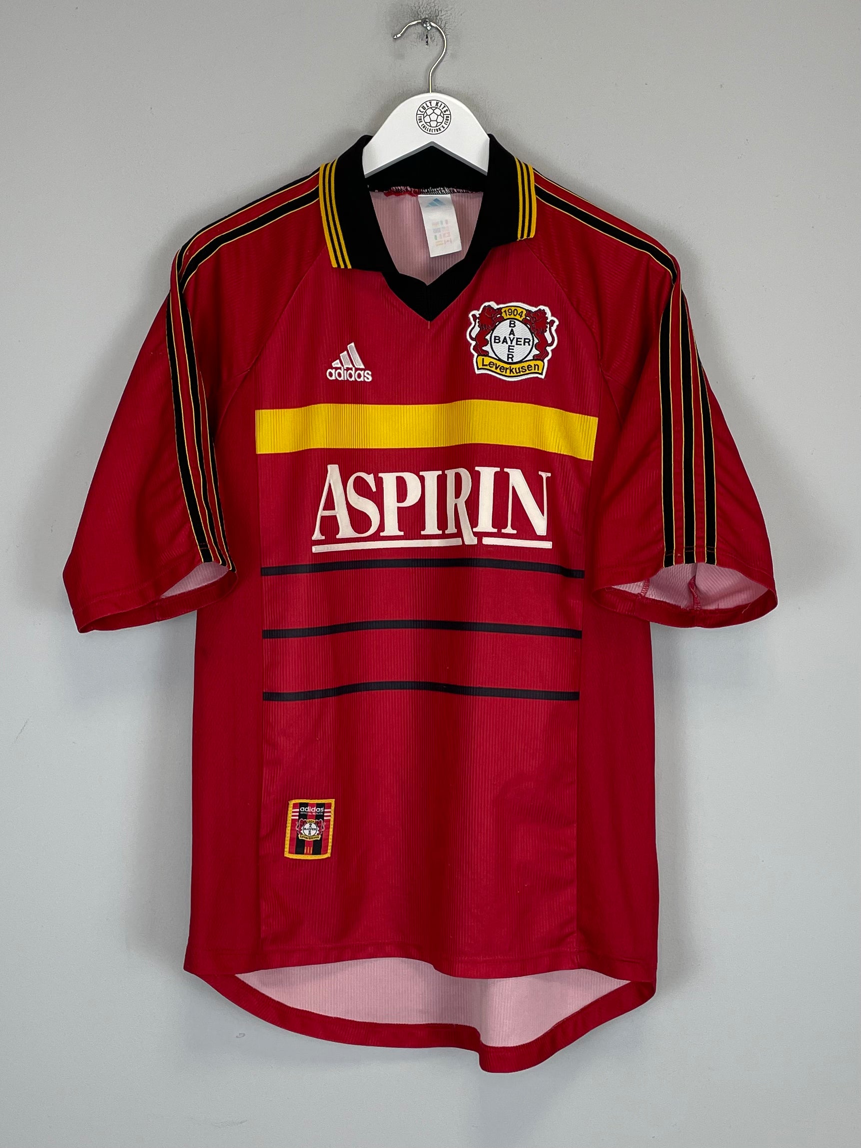 Shop 1998/00 LEVERKUSEN BALLACK #13 HOME SHIRT (M) ADIDAS, classic football shirts, vintage football shirts & retro soccer jerseys at Cult Kits