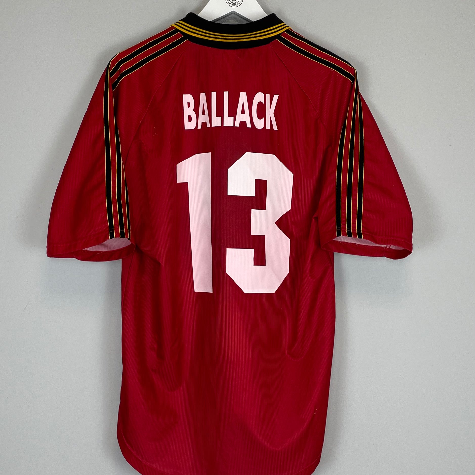 Shop 1998/00 LEVERKUSEN BALLACK #13 HOME SHIRT (M) ADIDAS, classic football shirts, vintage football shirts & retro soccer jerseys at Cult Kits