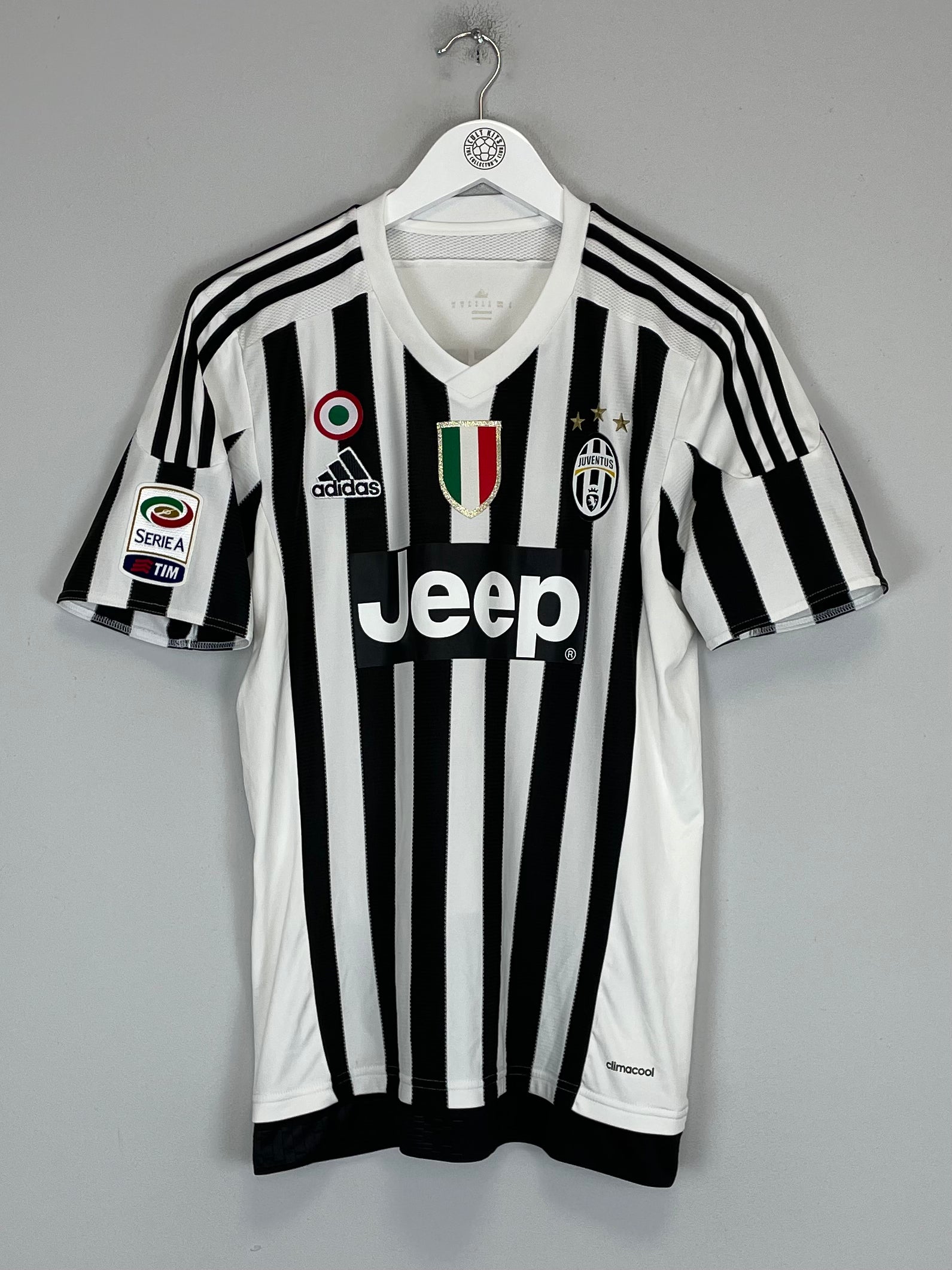 Shop 2015/16 JUVENTUS POGBA #10 HOME SHIRT (M) ADIDAS, classic football shirts, vintage football shirts & retro soccer jerseys at Cult Kits