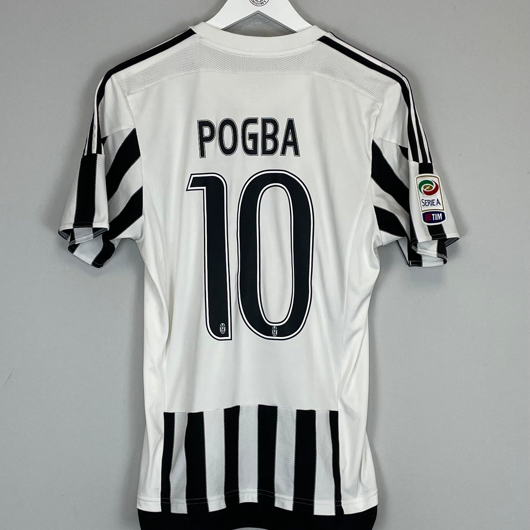 Shop 2015/16 JUVENTUS POGBA #10 HOME SHIRT (M) ADIDAS, classic football shirts, vintage football shirts & retro soccer jerseys at Cult Kits