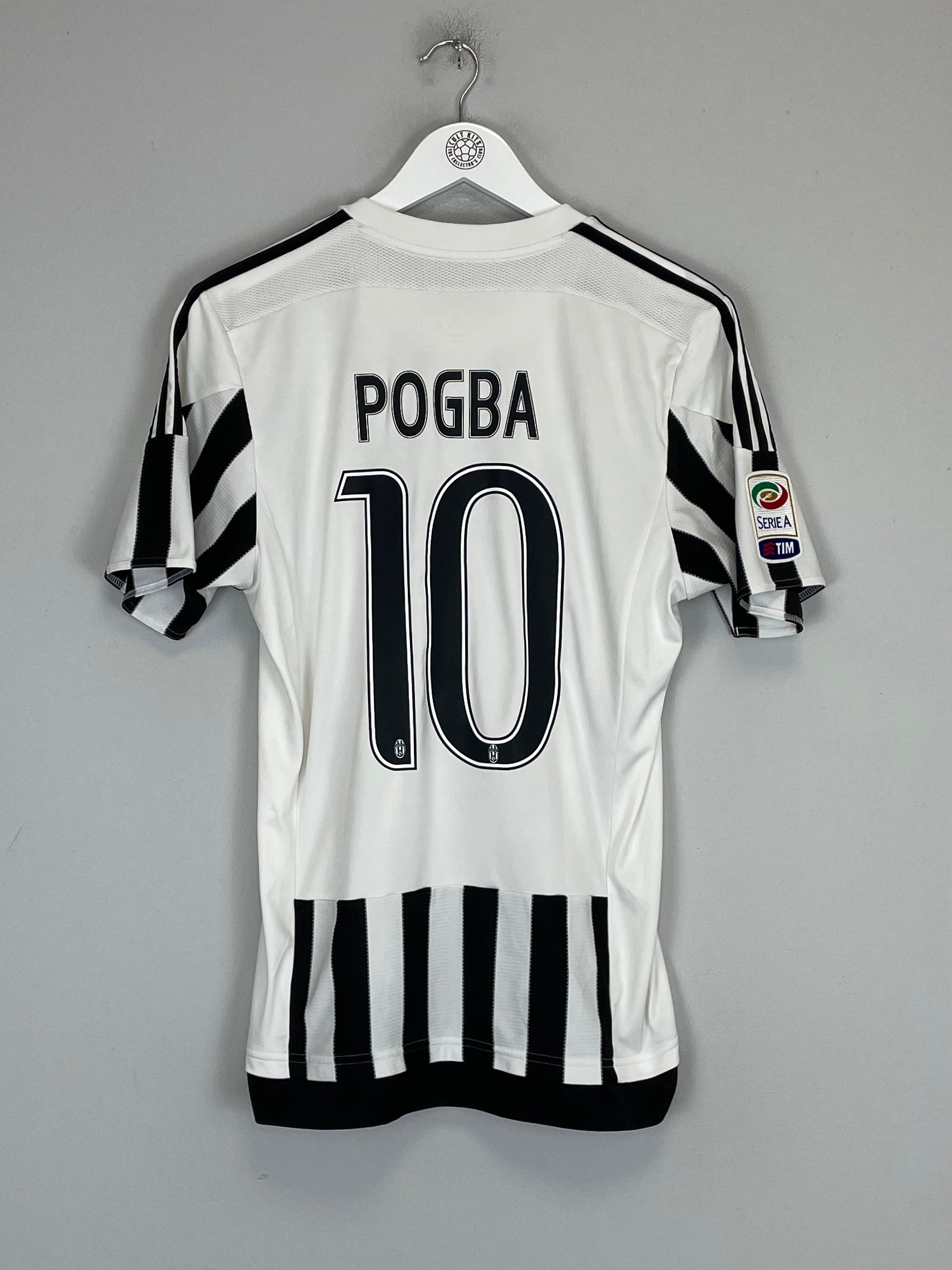 Shop 2015/16 JUVENTUS POGBA #10 HOME SHIRT (M) ADIDAS, classic football shirts, vintage football shirts & retro soccer jerseys at Cult Kits