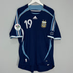 Shop 2006/07 ARGENTINA MESSI #19 AWAY SHIRT (XL) ADIDAS, classic football shirts, vintage football shirts & retro soccer jerseys at Cult Kits