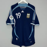 Shop 2006/07 ARGENTINA MESSI #19 AWAY SHIRT (XL) ADIDAS, classic football shirts, vintage football shirts & retro soccer jerseys at Cult Kits