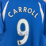 2010/11 NEWCASTLE CARROLL #9 *MATCH ISSUED + SIGNED* AWAY SHIRT (XL) PUMA