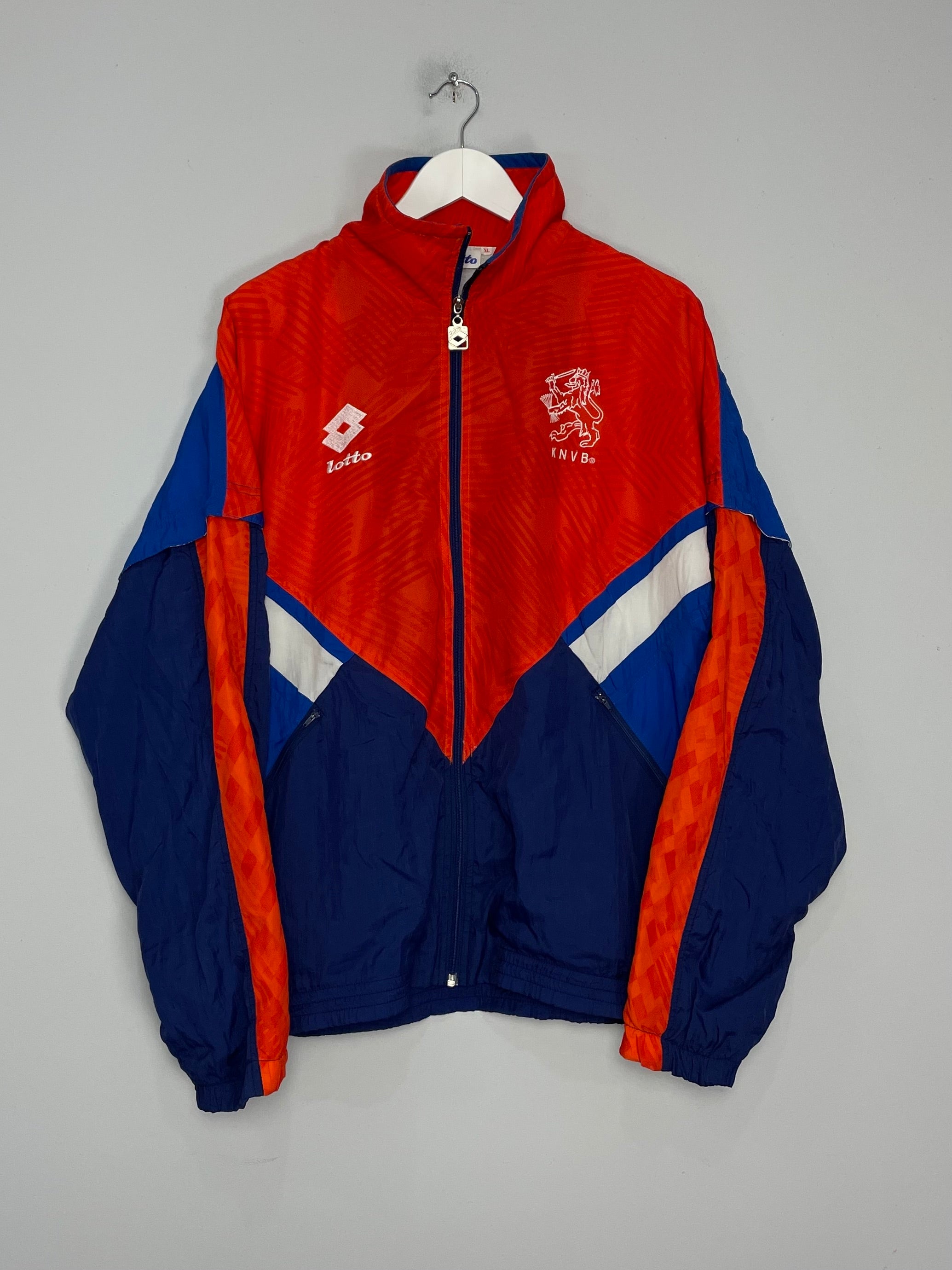 Shop 1992/94 NETHERLANDS TRACK JACKET (XL) LOTTO, classic football shirts, vintage football shirts & retro soccer jerseys at Cult Kits