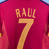 2002/04 SPAIN RAUL #7 HOME SHIRT (S) ADIDAS
