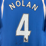 2010/11 NEWCASTLE NOLAN #4 *MATCH ISSUED + SIGNED* AWAY SHIRT (XL) PUMA