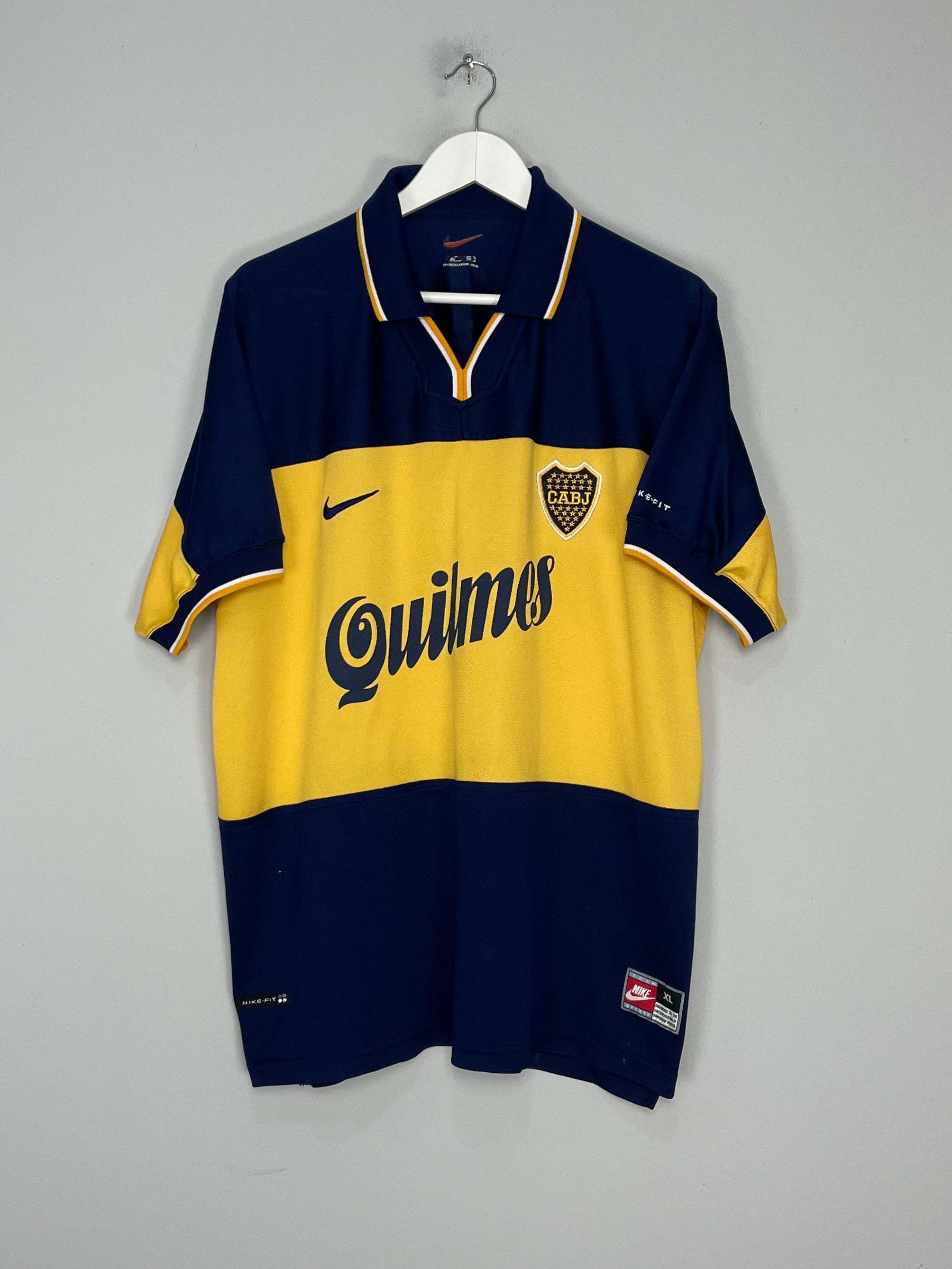 Shop 1998/00 BOCA JUNIORS HOME SHIRT (XL) NIKE, classic football shirts, vintage football shirts & retro soccer jerseys at Cult Kits