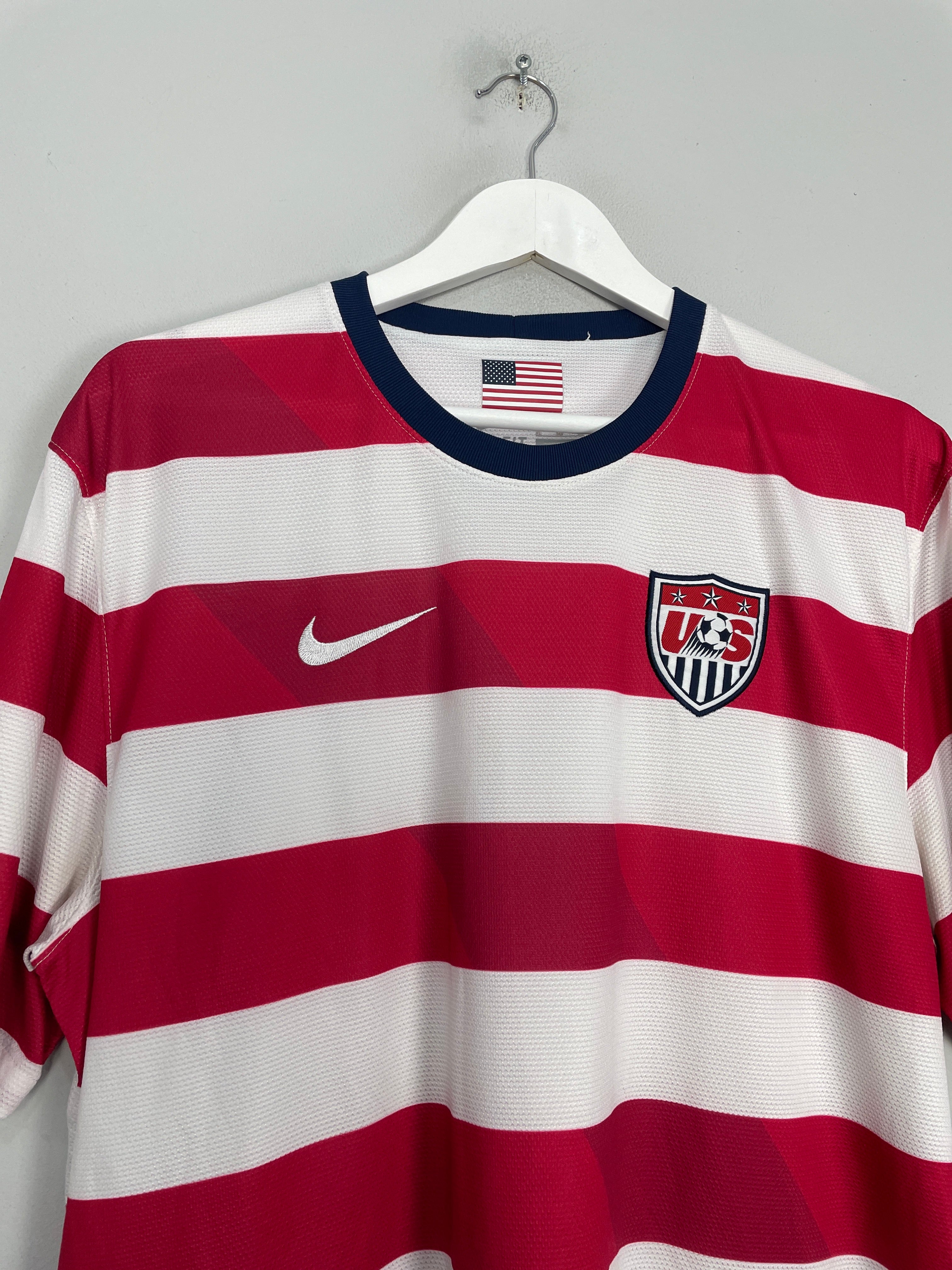 Shop 2012/13 USA HOME SHIRT (XL) NIKE, classic football shirts, vintage football shirts & retro soccer jerseys at Cult Kits