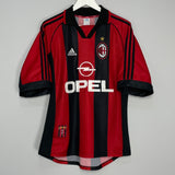 Shop 1998/00 AC MILAN MALDINI #3 HOME SHIRT (M) ADIDAS, classic football shirts, vintage football shirts & retro soccer jerseys at Cult Kits