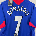 Shop 2005/06 MANCHESTER UNITED RONALDO #7 *BNWT* AWAY SHIRT (L) NIKE, classic football shirts, vintage football shirts & retro soccer jerseys at Cult Kits