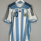 2006/07 ARGENTINA RIQUELME #10 HOME SHIRT (L) ADIDAS