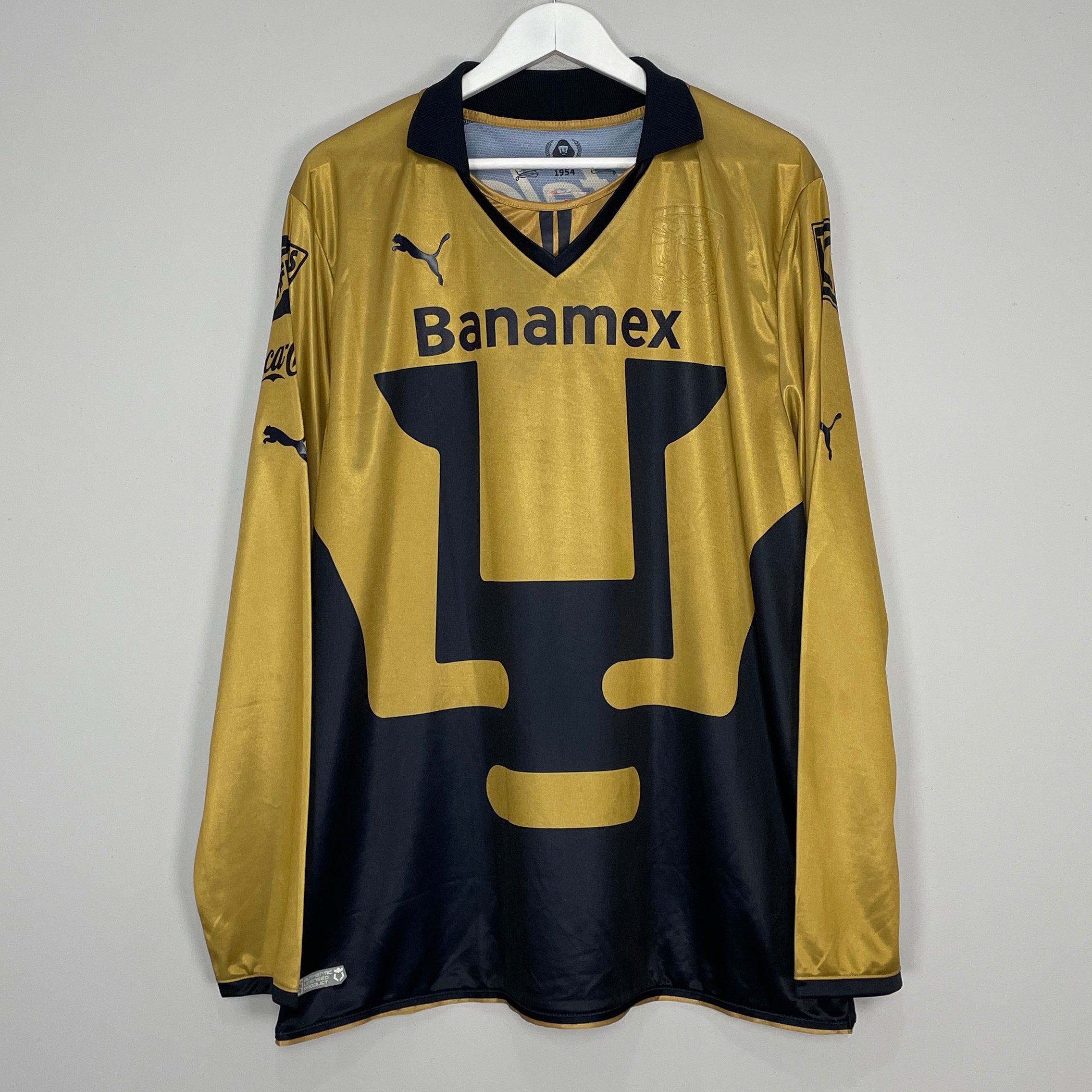 Shop 2013/14 UNAM PUMAS L/S AWAY SHIRT (XXL) PUMA, classic football shirts, vintage football shirts & retro soccer jerseys at Cult Kits